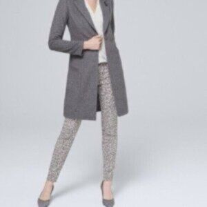 NWT White House Black Market Sculpt High-Rise Leopard-Print Skinny Ankle Jeans